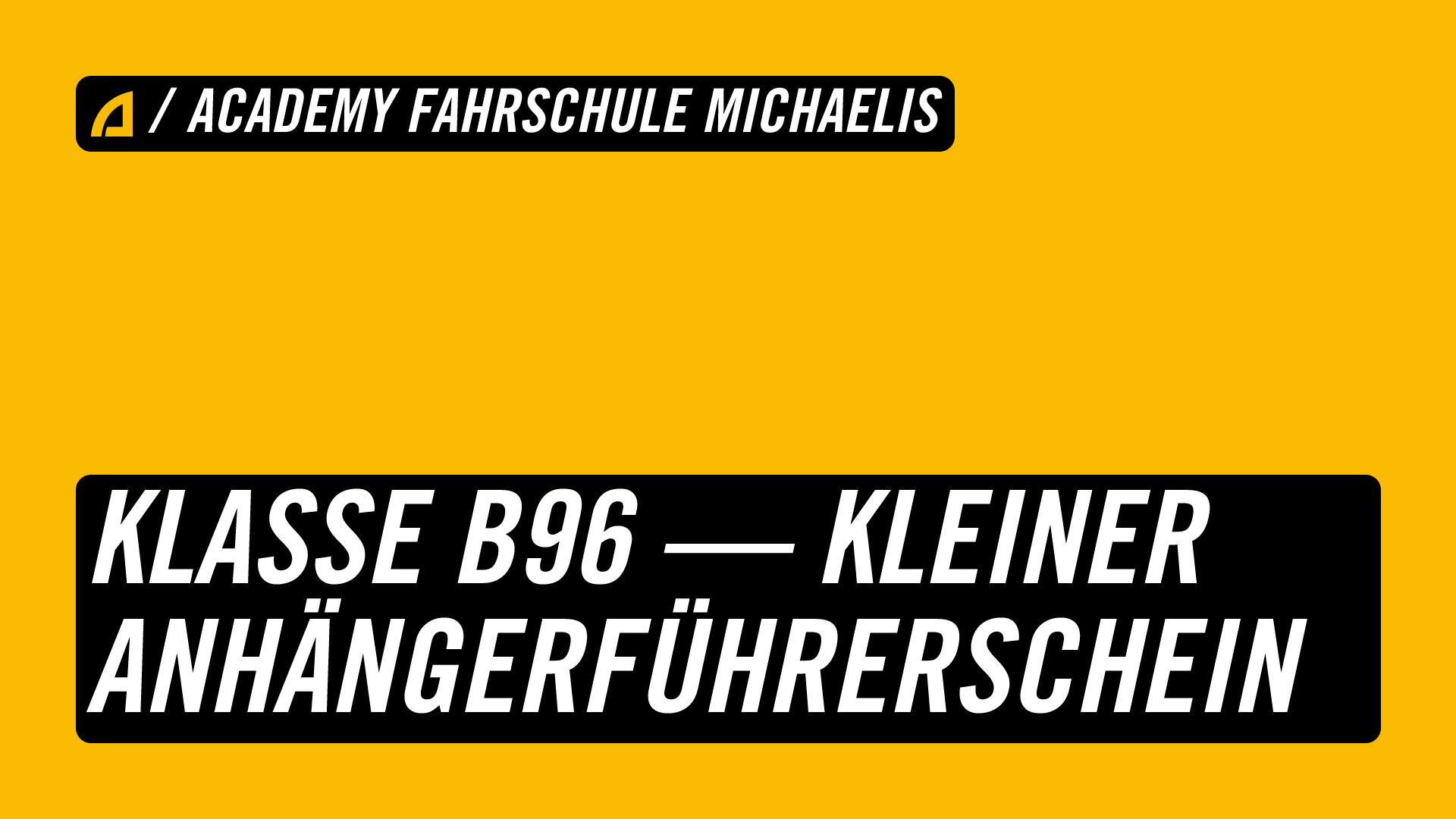 Fhrerschein Anhnger B96